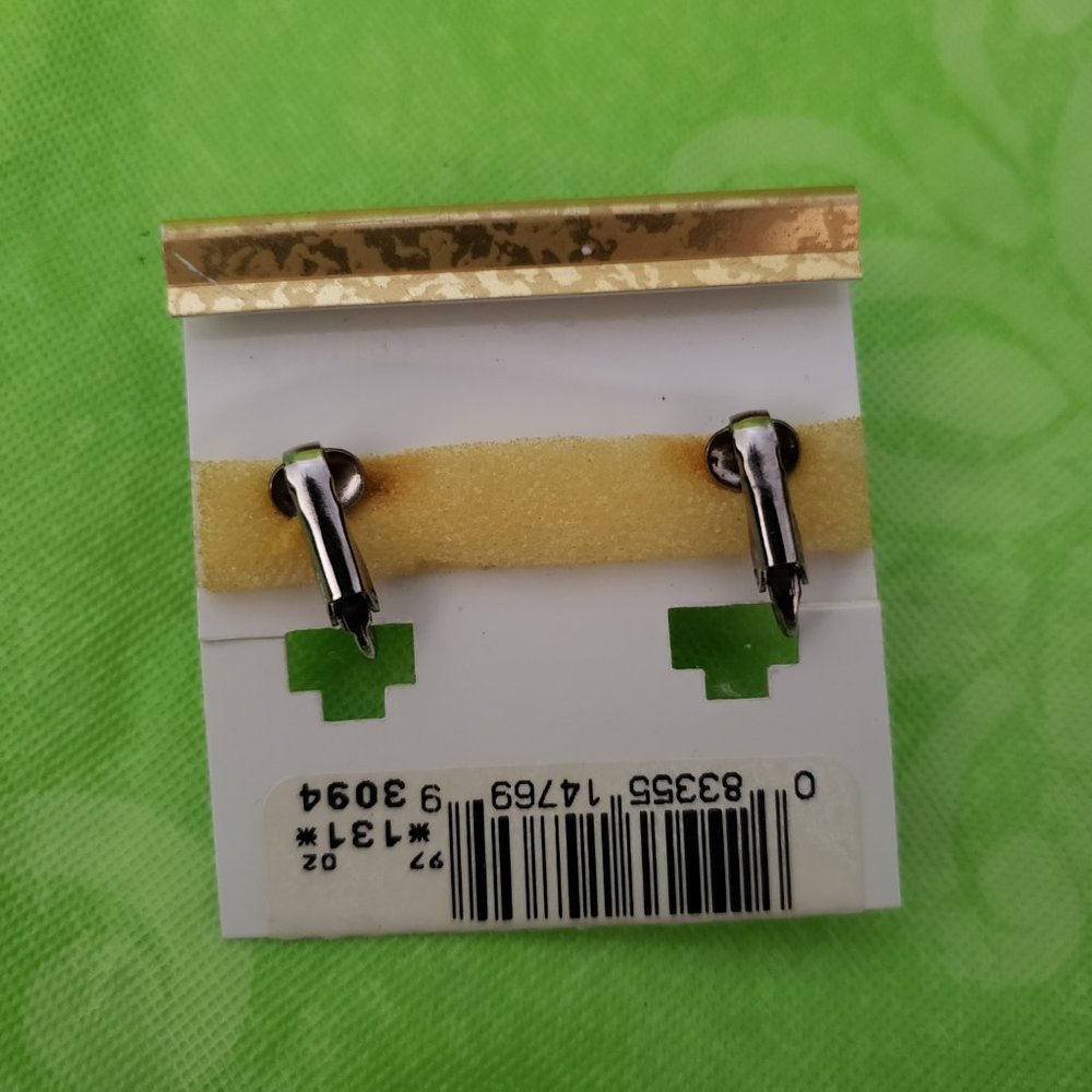 2 For $20 Vintage  Napier Crystal Earrings - Picture 5 of 6